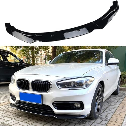 Voiture Becquets Avant pour BMW 1 Series F20 F21 116i 118i 120i 2011-2019,ABS Spoiler Avant Becquet lèvre Pare Chocs inférieur Avant Une Anticollision Armatures Caisse,A