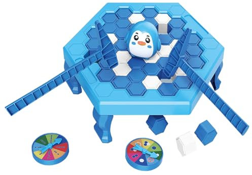 ZhuXlXxlLiand Save the Penguin Game Chess, Penguin Trap Game Chess, Hammer Icebreaker Games, Board Games, Table Game, Exercise Your Child's Sense of Space, Suitable for Kids