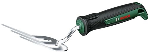 Bosch Garden Blumengabel/Handgabel (zum Graben oder Jäten, robust, Edelstahl, Softgrip, egonomisch)