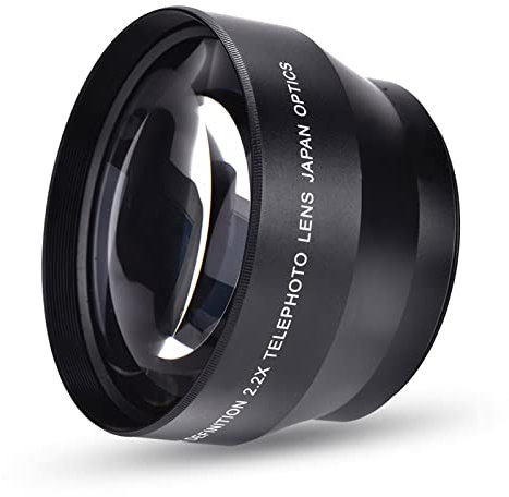 Agatige Camera Teleconverter Lens, 67mm 2.2X Universal Teleconverter Lens DSLR Cameras Accessory Converter Lens Teleconverter for Camera Lens and Filter