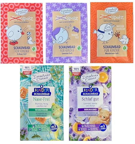 5er Pack Dresdner Essenz Kinder Mix Schaumbad 5 x 40ml