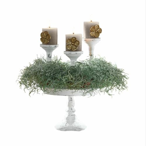 Loberon Etagere Kivorel, antikweiß | Nostalgisches Antik-Finish, Präsentiert Saisonales & mehr, Charmanter Vintage-Look, Dekoration, Wohn-Accessoires, Eisen