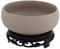 TOPBATHY Pot De Fleurs en Porcelaine Bleu pour IntéRieur, Bol De Lotus en CéRamique avec Support en Plastique, Grand Pot DéCoratif pour Plantes Aquatiques