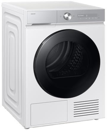 Samsung DV90DB8845GHU2 Wärmepumpentrockner DV8400D, 9 kg, EEK: A, AI Wäschetrockner mit Klartext-Display, AI Dry+, QuickDrive, SuperSpeed, Super Leise Programm, SmartThings-App, Weiß