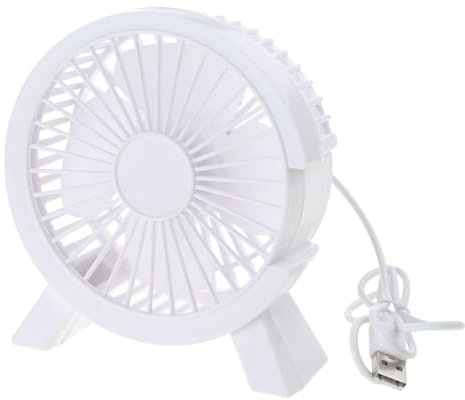 KEXIAO Ventilatore da tavolo USB retrò 1 velocità 4Blades ventilatore da tavolo per casa auto all'aperto viaggi