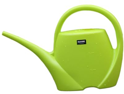KiBcsLic Annaffiatoio per Piante con Manico in 3 Litri, Verde B