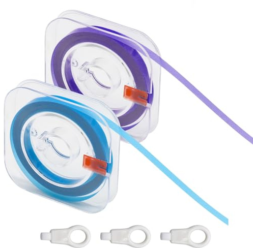 VEGCOO 2 Rotoli Strisce Abrasive Interdentali, 30μm 50μm Carta Smeriglio e Strisce di Lucidatura per Spazi Interdentali, Fascette Sbiancanti per Denti con 3 Salviette per la Pulizia