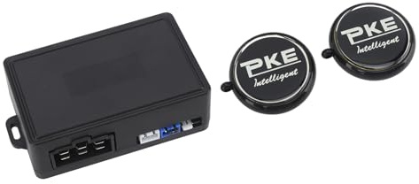 ACOGEDO Démarrage à Distance à Un Bouton - Système Antivol pour Voitures - Antidémarrage de Moteur à Bouton-Poussoir sécurisé 2,4 GHz avec Alarme, Ajustement Universel DC 12 V pour la Plupart des
