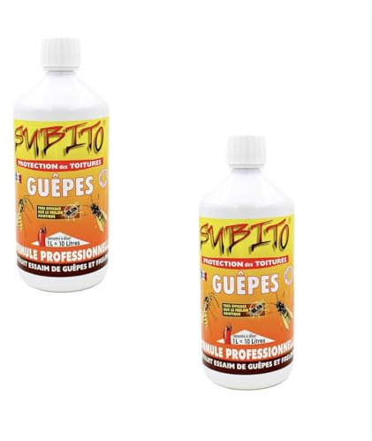 Pack de 2 liquides protection des toitures Guepes 1L