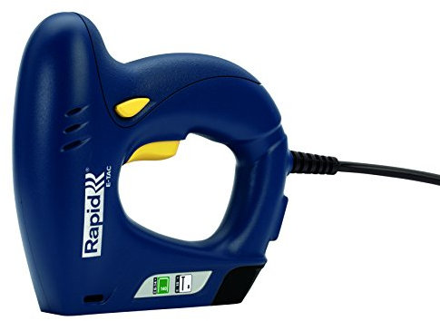 Rapid Elektrotacker E-tac, Tacker für Holz und Folien, Leicht, für Klammern Typ 140, 6-14mm und Nägel Typ 8, 15mm