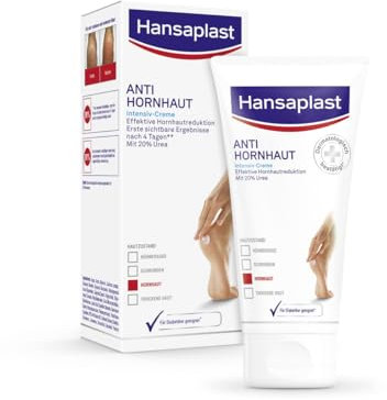 Hansaplast Anti Hornhaut Intensiv-Creme (75 ml), Fußcreme zum Hornhaut entfernen, feuchtigkeitsspendende Hornhaut Creme pflegt sehr trockene Haut mit Urea