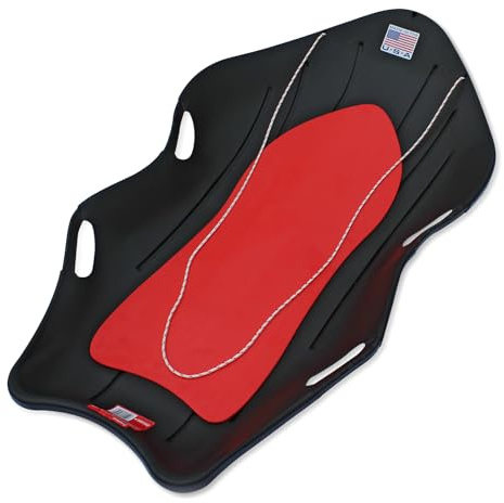 Flexible Flyer Snow Boat 48 2-Person Plastic Sled with Cushioned Pad