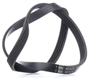 febi bilstein 40325 Keilrippenriemen , Rippenanzahl 4 , 1 Stück, Schwarz