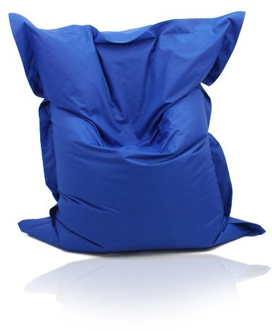 Kinzler S-10137/18 XXL Riesensitzsack, 140x180 cm, neue Styroporkügelchen, Sitzsack Outdoor Indoor, in vielen verschiedenen Farben, mit Innensack, royalblau