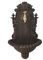 zeitzone Wandbrunnen Antik-Stil Garten Waschbecken mit Wasserhahn Metall Antik-Stil Braun