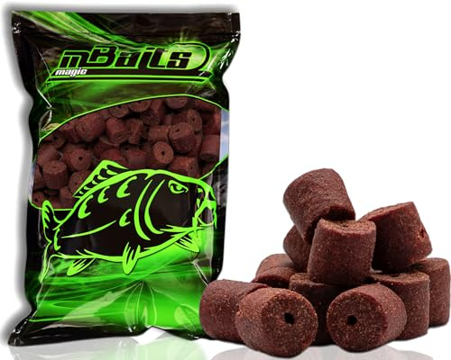 Angel-Berger Magic Baits Red Halibut Pellets gelocht Futterpellets Carp Pellet Karpfenköder Angelköder Karpfenfutter zum Karpfenangeln