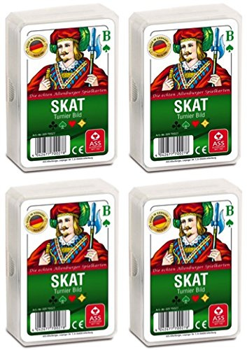 Ass Altenburger 22570027 Tunierbild Skat Spielekarten, Bunt, 59 x 91 mm