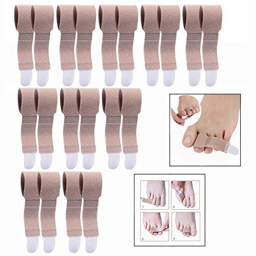 LHKJ 10 Pièces Séparation Orteil, Bandage pour Orteils Réglable, Hallux Valgus Soulagement des Douleurs du Pied