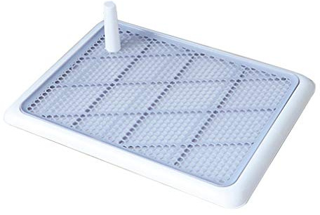 Inodoro para Perros Caja de Arena para Mascotas, Bandeja de Entrenamiento para Mascotas, Soporte para Almohadilla para Orinal para Perros, 2 Capas, Uso en Interiores y Exteriores, 6 Colores