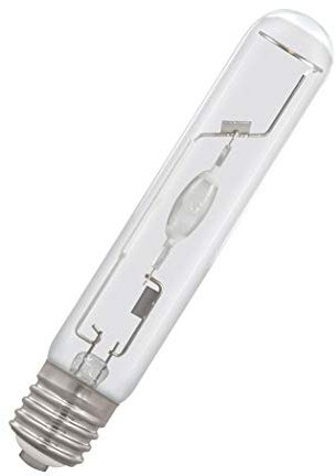Crompton Lamps HID Pulse Start Tubular 250W GES-E40 4500K Cool White Clear 22000lm GES Screw E40 Metal Halide Bright Light Bulb