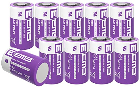 EEMB CR2 Batterie 3V Lithium Batterie 850mAh Nicht Wiederaufladbare CR15H270 Batterien Kompatibel mit Fujifilm Instant STAX Mini Entfernungsmesser Taschenlampen Taschenrechner(10-Pack)