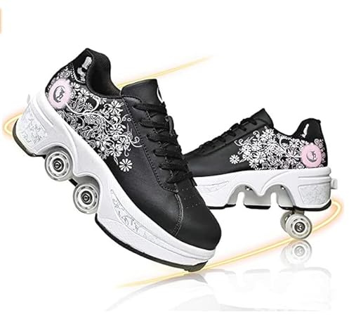 Skor Med Hjul - Rullskor, Skateboardskor, Rullskridskor, Sportskor, Löparskor, Sneakers för Flickor Och Kvinnor