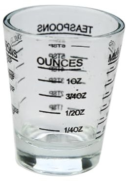 NAMOARLY Messwerkzeugversorgung küchenarmatur kitchen accessories küche zubehör Espresso-Werkzeug 30 ml Messbecher Küchenmesswerkzeug Messbecher aus Glas Unzen Tasse Kaffeetasse