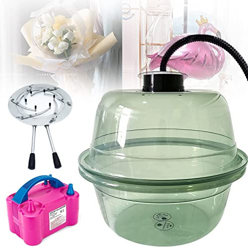 JINGEDD Ballon Stuffer Tools Kit 18 Ballon Stopfmaschine Ballon Expander Stuffer Extractor für DIY Ballon Rose Bouquet Hochzeit Geburtstag Party Geschenk Kunst Dekoration Versorgung,Green