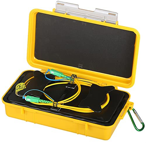 Tester per cavi di rete SC/APC-SC/APC OTDR Eliminatore della zona morta, anelli in fibra Fibra ottica a 500m OTDR. Avvia cavo Cable Box 1km 2Km Modalità singola 1310 / 1550nm per telefono, Etherne