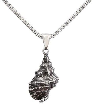 GZHENGZG Herrenketten und Damenschmuck Muschelanhänger für Männer und Frauen, Einzigartige Muschelkette, Punk Schmuck, Hip Hop, Kreative Mode, Geschenk