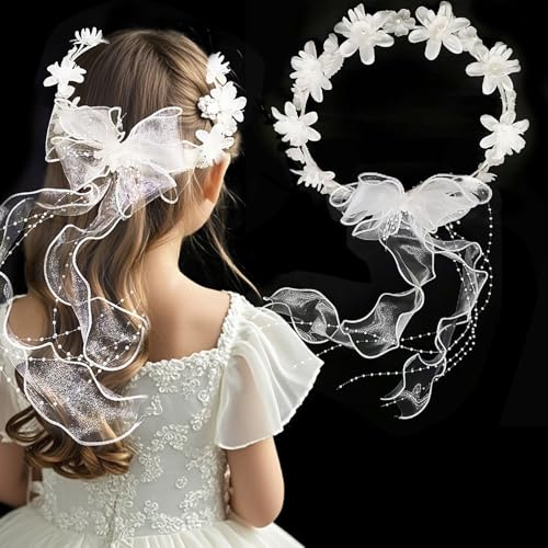 Haarkranz Kommunion,Haarschmuck Hochzeit Kopfschmuck,Stirnband Kommunion Haarkranz,Haarschmuck Erstkommunion