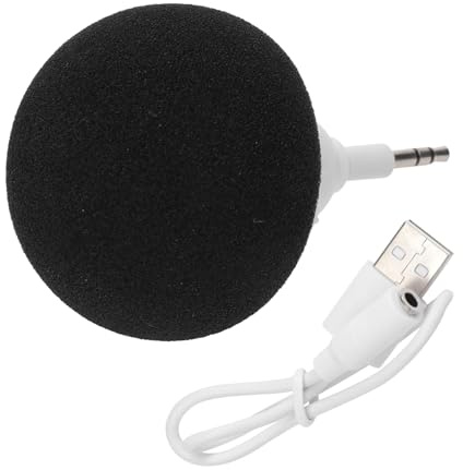 HOMSFOU Mini Lautsprecher Aus Kugel-Design Tragbarer Audio Dock Für Leistung Wiederaufladbarer Akku Stunden Nutzung Kompatibel Mit Smartphones