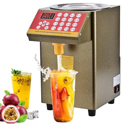 CHIPEL Dispensador automático de Jarabe de Caramelo de 8L, dispensador Comercial de fructosa, máquina dosificadora de fructosa for Equipos de té