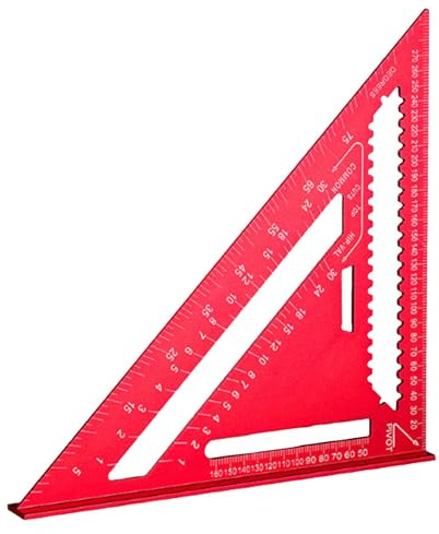 Quadratisches Zimmermannswinkel, Balkenviereck, dreieckiges quadratisches Winkelwerkzeug, multifunktionales Bohrlehre, tragbare Balkenanordnungswerkzeuge für Männer