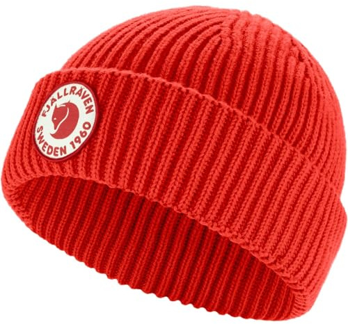 Fjällräven Unisex 1960 Lite logo mössa, äkta röd, en storlek, Äkta röd, one size