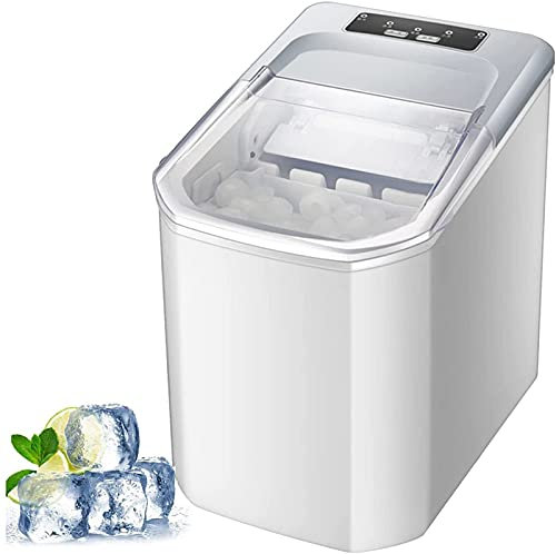 Ice Maker Countertop, Portable Ice Cube Maker Machine, 40lbs Ice per 24 Hrs, Bullet Ice Cubes Ready in 6 Mins