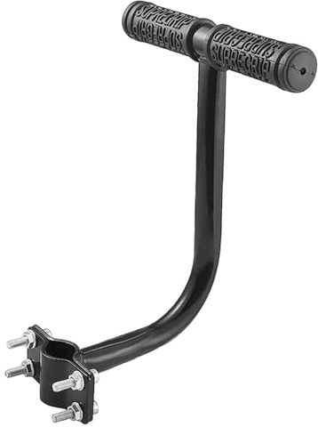 Xoeryoy Manico in Bici, Impugnatura del Sedile Posteriore in Bici di Sicurezza, bracciolo di Sedile Posteriore per Bambini Acciaio per Forniture Bicicletta ·