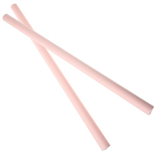 AMUSLESUR Palos de Yoga para Espalda 2 Piezas (60 Cm, Espuma y Acero) Barra de Estiramiento Portátil para Corrección Postural, Entrenamiento Corporal y Ejercicios de Pilates en Casa