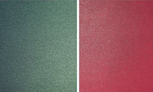 20 x Blatt Bastelpapier, A4, Weihnachtsfarben, Papier Hoher Qualität, 120 g/m², Perlglanz-Optik in rot und grün, 10 Blatt, jeweils doppelseitig verwendbar