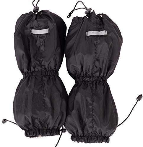 Ferocity Gamaschen Wasserdicht Gaiter Outdoor Wandern Schnee Ski Klettern Berge Hosenschutz Schneeschutz Black [072]