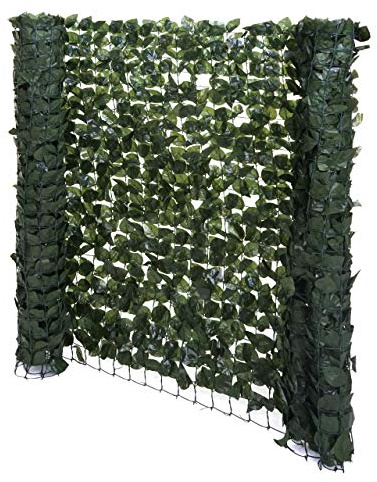 Mendler Balkonsichtschutz T811 Buchenhecke - 300x150cm dunkel | Sichtschutz, Windschutz, Verkleidung für Terrasse Zaun