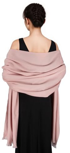SWAT PANY Schal Rosa Damen Winter Schals Tücher für Damen Pashmina Winterschal Stola Damen für Festlich Abendkleid