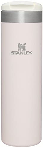 Stanley AeroLight Transit Bottle 20 oz | Locking Drink Through Lid | Leak Resistant Water Bottle or Coffee Travel Mug | Lightweight Insulated Stainless Steel | BPA-Free | Rose Quartz Glimmer