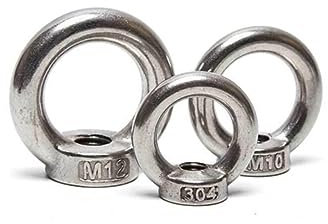 CTLH20 1 Stück SUS304 Edelstahl Kreis/Dreieck Ringmutter Marine Hebeösenmutter Ringmuttern Schlaufenloch zum Heben von Kabelseilen M8-M24-1 Stück M14-Kreis
