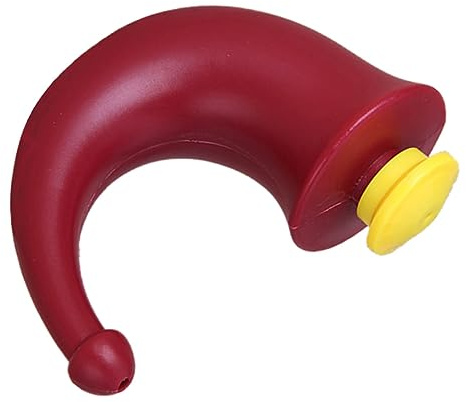Healifty Sinus Irrigation Pot Nasal Rinse Bottle Yoga Pot Long Curved Spout Red Nose Wash for Stuffy Nose and