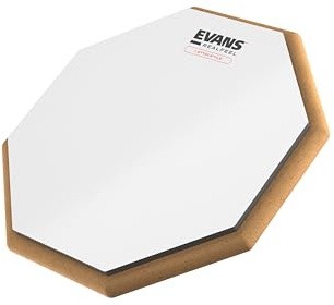 Evans RealFeel Attacktile Drum-Übungspad, 10 Zoll | RealFeel Übungspads bieten realistisches Stockgefühl, leises Üben, robuste Konstruktion und gleichmäßigen Rebound.