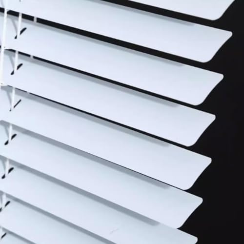 Jalousien Weiß,Aluminium Jalousie 50cm 60cm 80cm 90cm 100cm 110cm 115cm Breit,Horizontal Jalousette Für Fenster,Verdunkelungs Jalousetten 25mm Lamellen,Sichtschutz Vorhänge,W×H-85×110cm(33*43in)