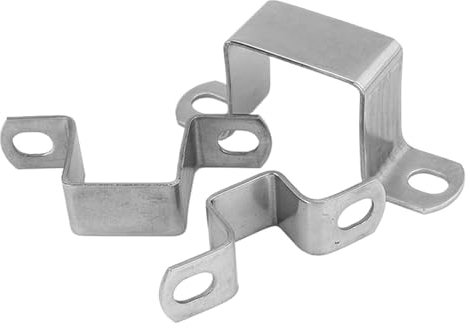 TRENIS Collier de Serrage carré épais en Forme de M, en Forme de U, carré rectangulaire, en Acier Inoxydable 304, matériel de Serrage for plomberie(50x50)