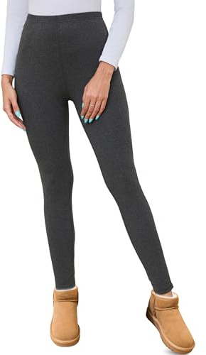 Terecey Pantalones Interior Termicos Mujer Suaves Leggings Termicos Mujer Invierno Cálidos Pantalon Forro Polar Cálidos Pantalon