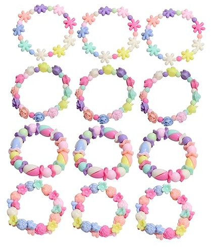 CATIEBYE 12stücke Armbänder Bunte Armbänder Für Mädchen Handgelenkdekoration Schöne Für